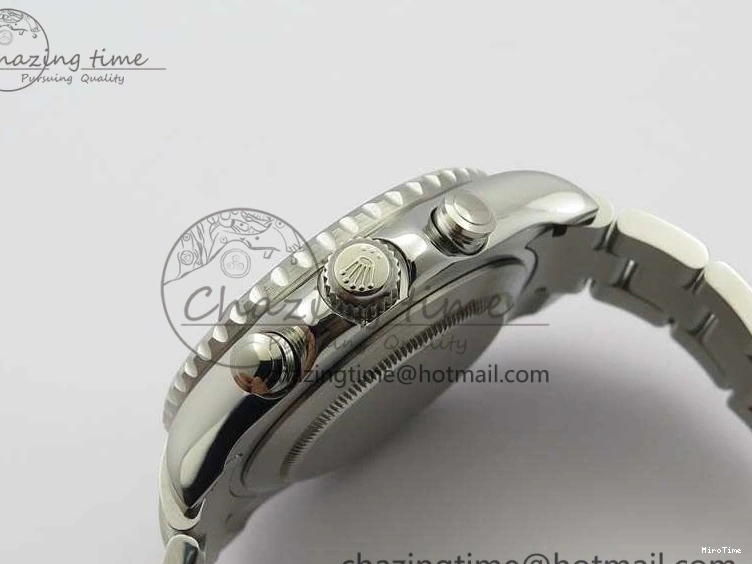 MiroTime 1218 Breathable YachtMaster II 116689 SS JF 1:1 Best Edition White Dial Blue On SS Bracelet A 3578